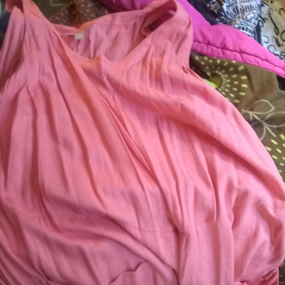 Pink dress with pockets